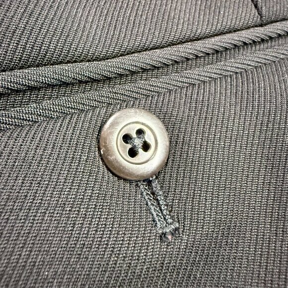 Corneliani Dress Pants Twill Wool Trousers Made in Italy Black 38x31 - Picture 10 of 10